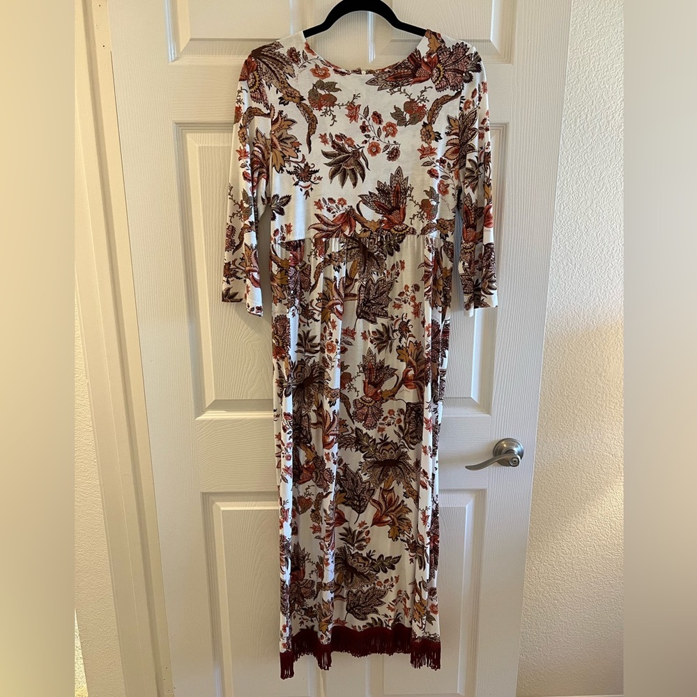 Cara Cara Knit Jacobean Print Dress